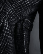 “MAX&Co.” Double-breasted houndstooth tweed coat