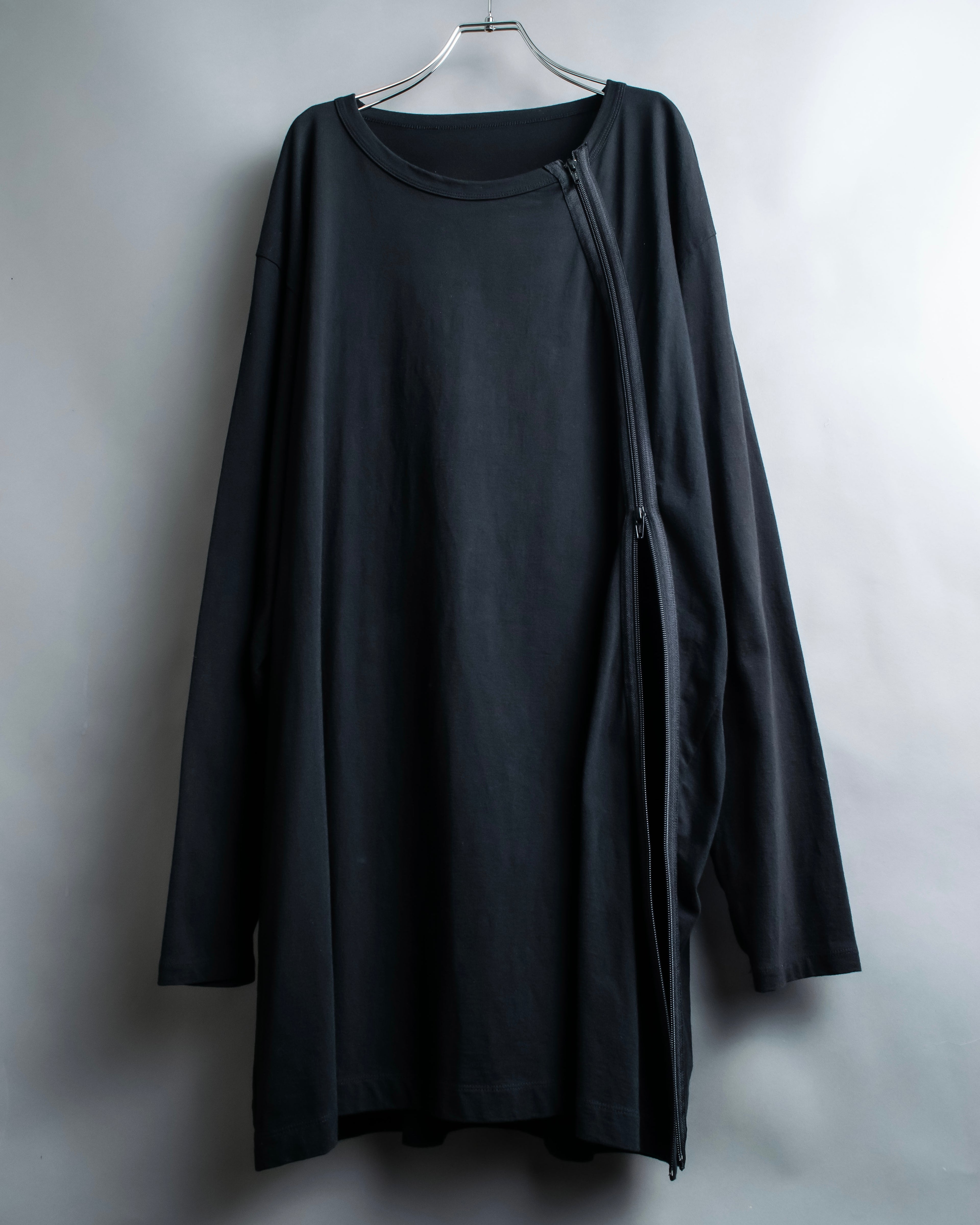 "Ground Y" Double zip design long tops