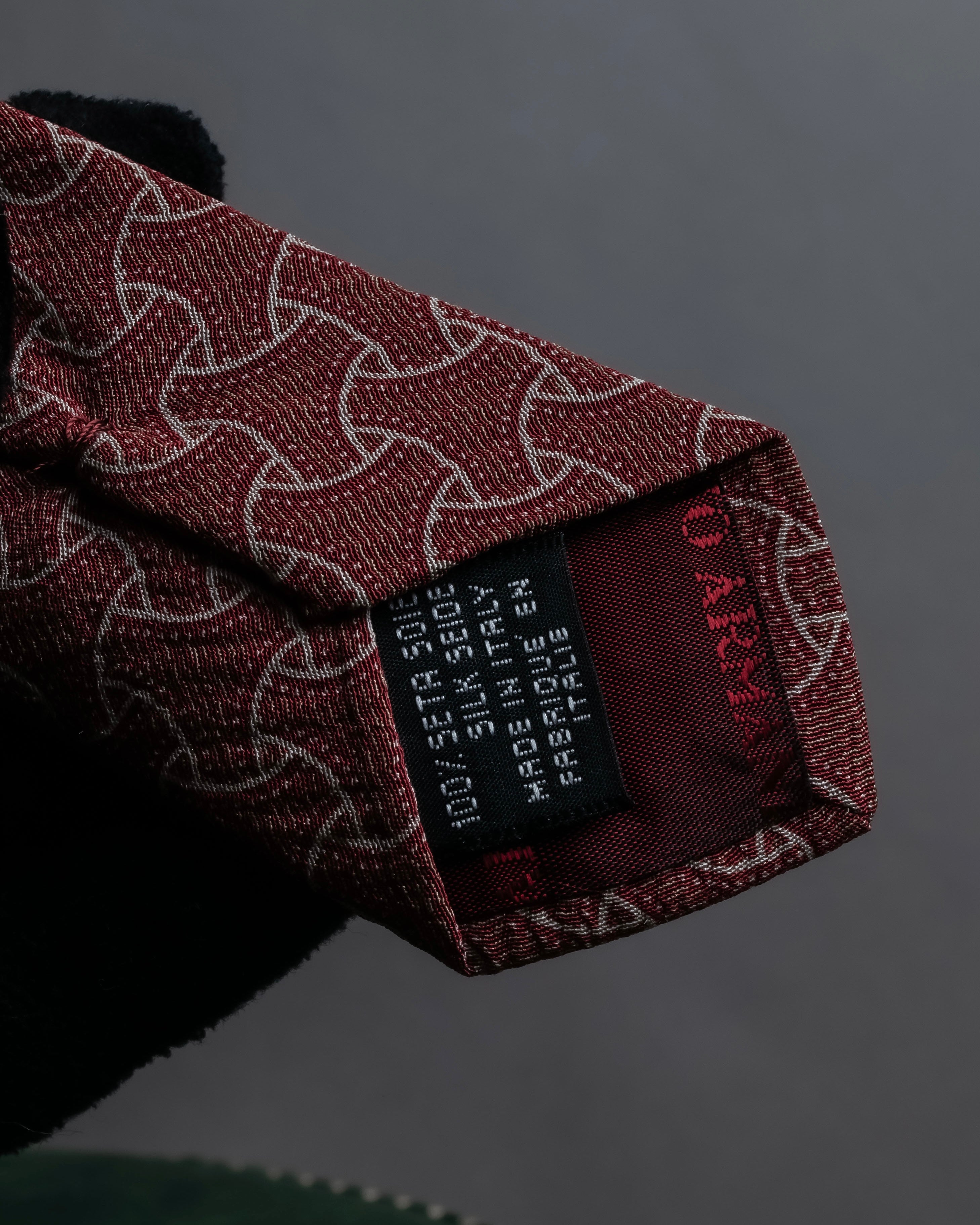 "GIORGIO ARMANI" Wave pattern silk necktie