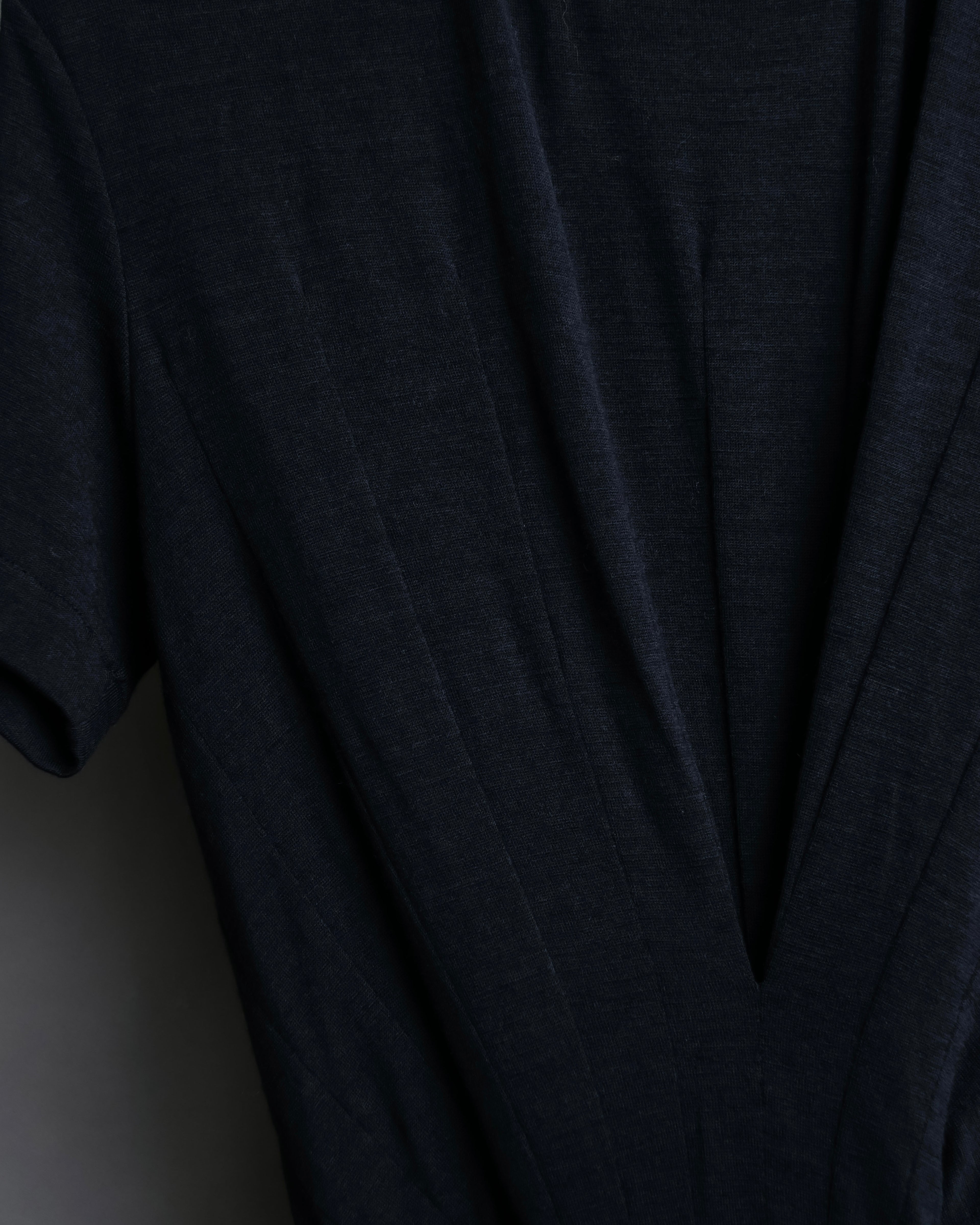 “JUNYA WATANABE” narrow waist  lame designed hem long dress