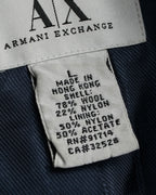 "ARMANI EXCHANGE" Sloth latch design stand color mid-length coat