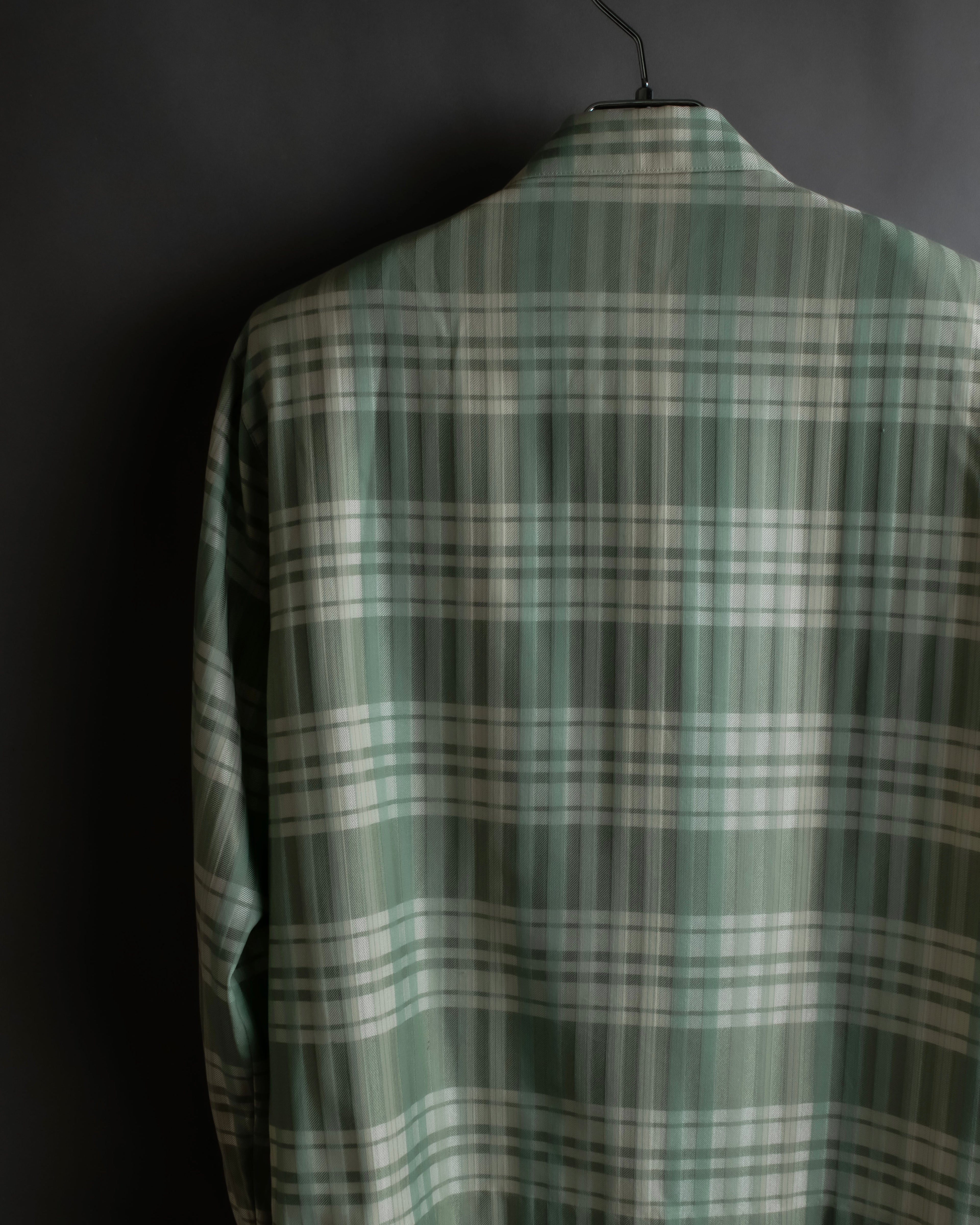 "BURBERRYS" Mint green check pattern skirt type set up