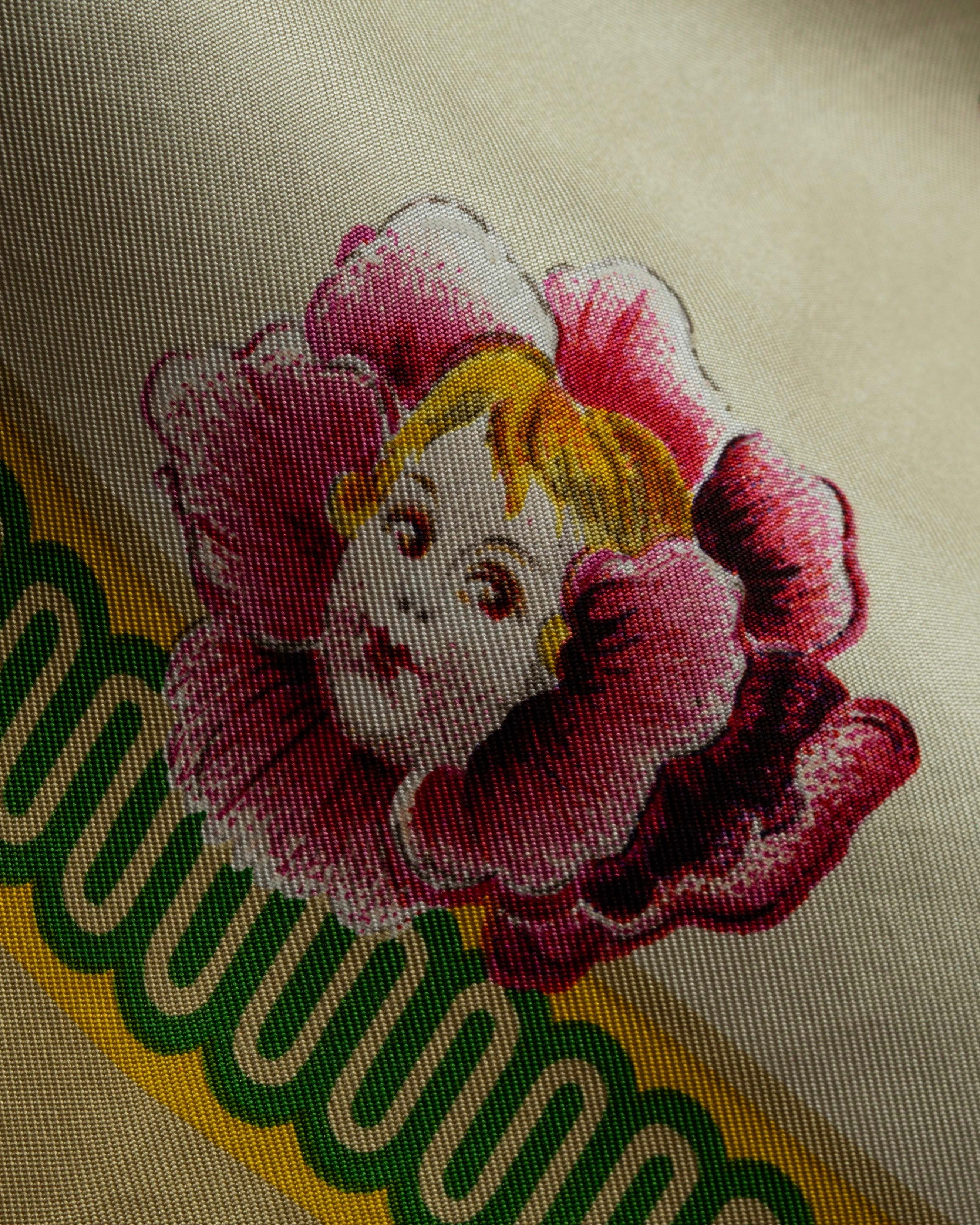 "GUCCI" Baroque painting pattern silk scarf