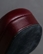 "GUCCI" Multicolor horsebit design heeled loafers