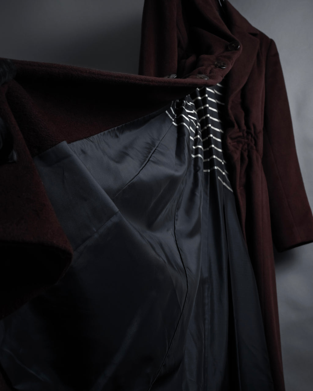 -SPECIAL- "JEAN PAUL GAULTIER"
 1990's-00's Gathered tuck shape design long coat