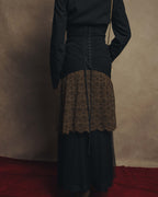 -SPECIAL- “VALENTINO ROMA” 1998-2008 Lace belted sheer coat dress