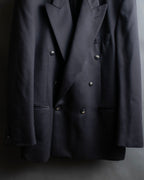 Vintage shoulder construction peak lapel tailored jacket