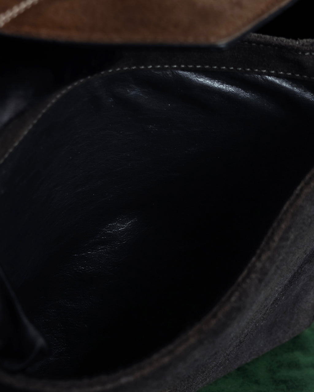 "CELINE" Losange design suede combination bag