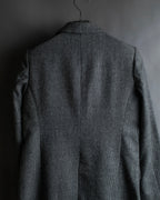 "Whim Gazette" Houndstooth pattern shaped tailored jacket