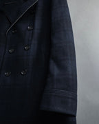 "HUGO BOSS" Double-breasted plaid coat