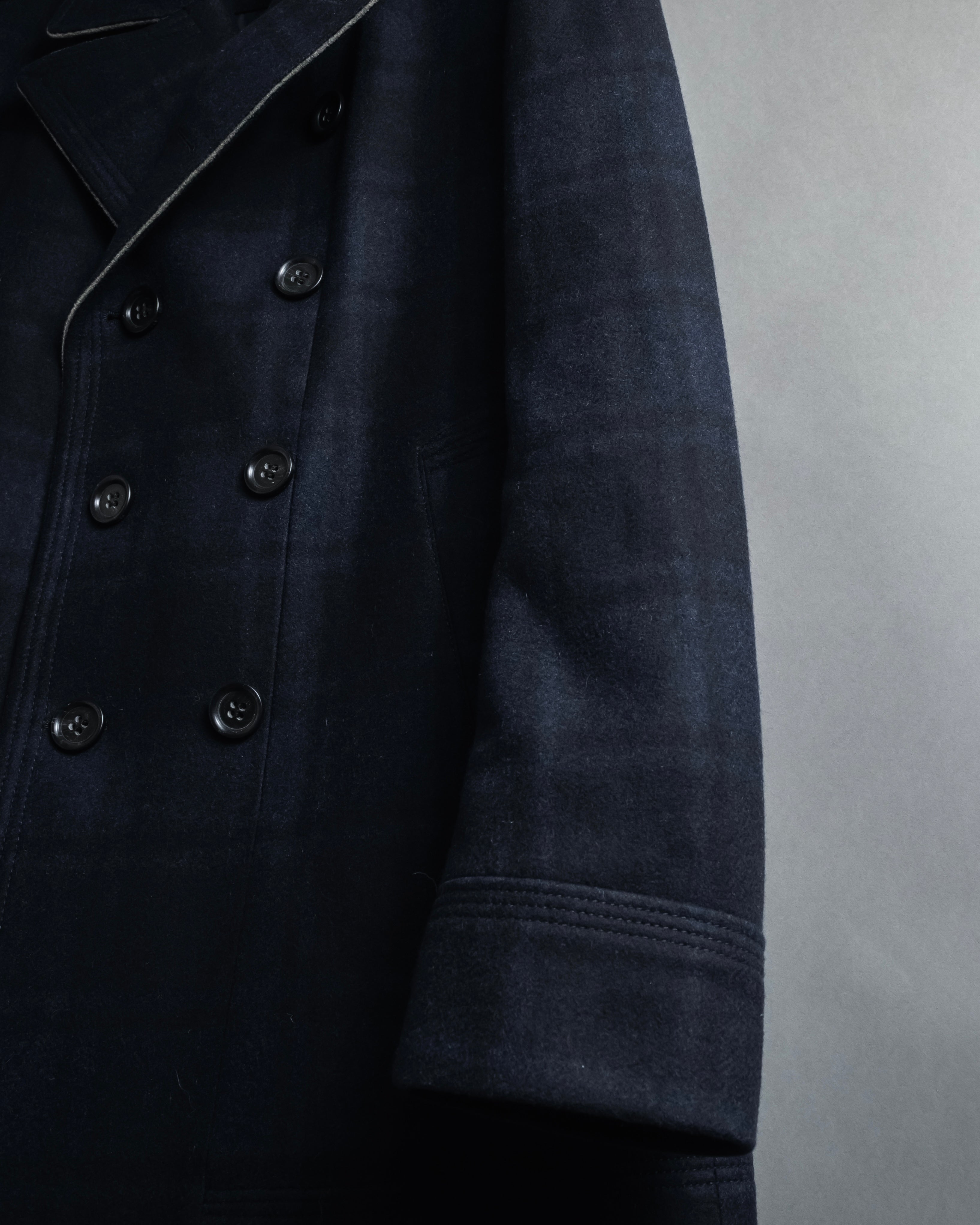 "HUGO BOSS" Double-breasted plaid coat