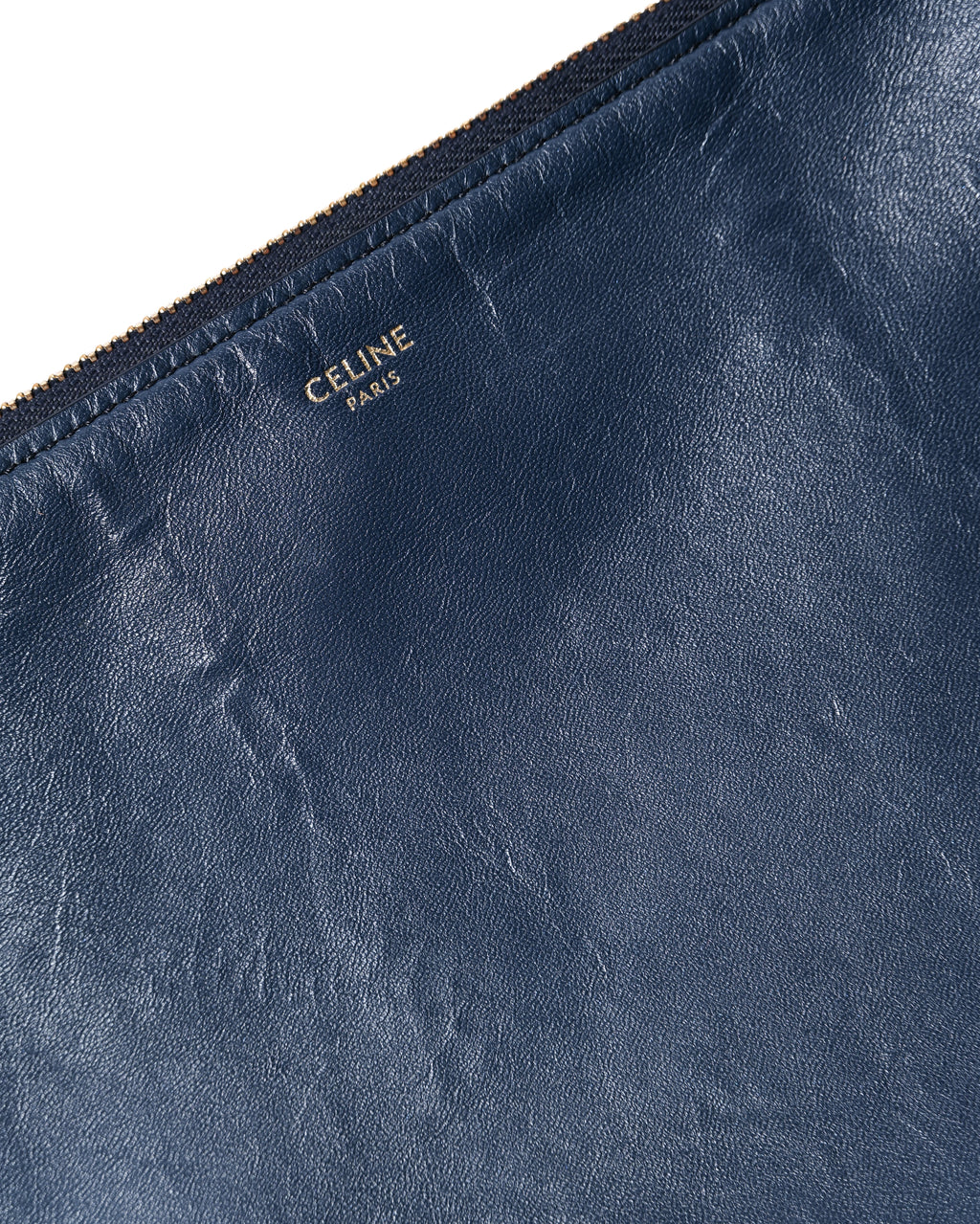 CÉLINE by Phoebe Philo/ "Trio Small" Shoulder Bag Navy