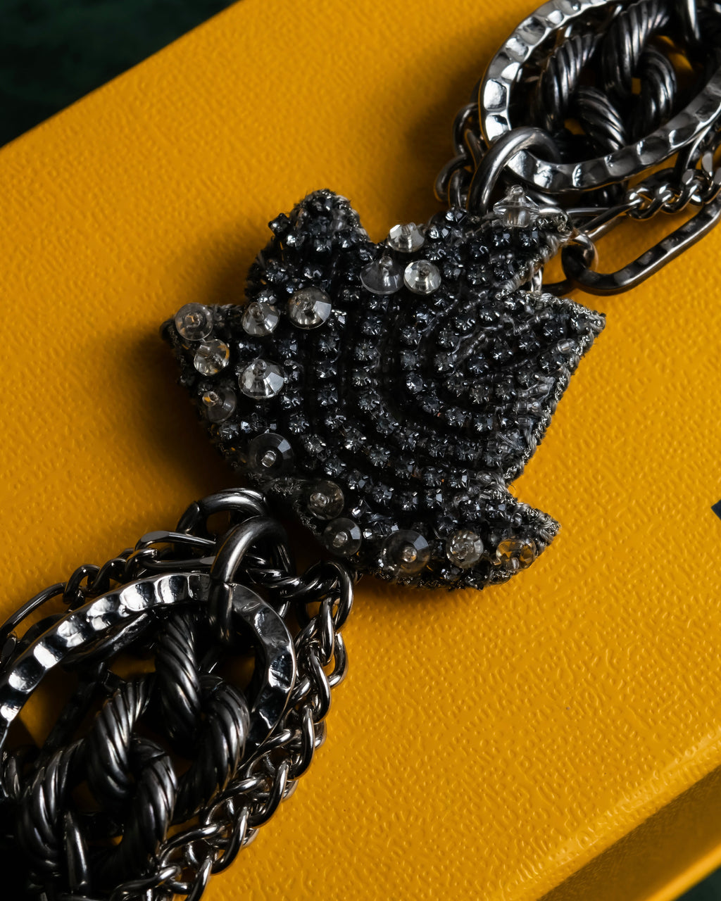 "FENDI" Star motif rhinestone bracele