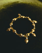 "Christian Dior" 80's-90's Sculptural leaf charm bracelet