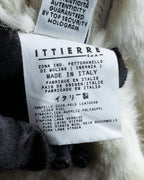 "Dolce &amp; Gabbana" Mouton &amp; knit combination design coat