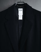 "CELINE" 90’s-00’s Stretch wool single-button blazer