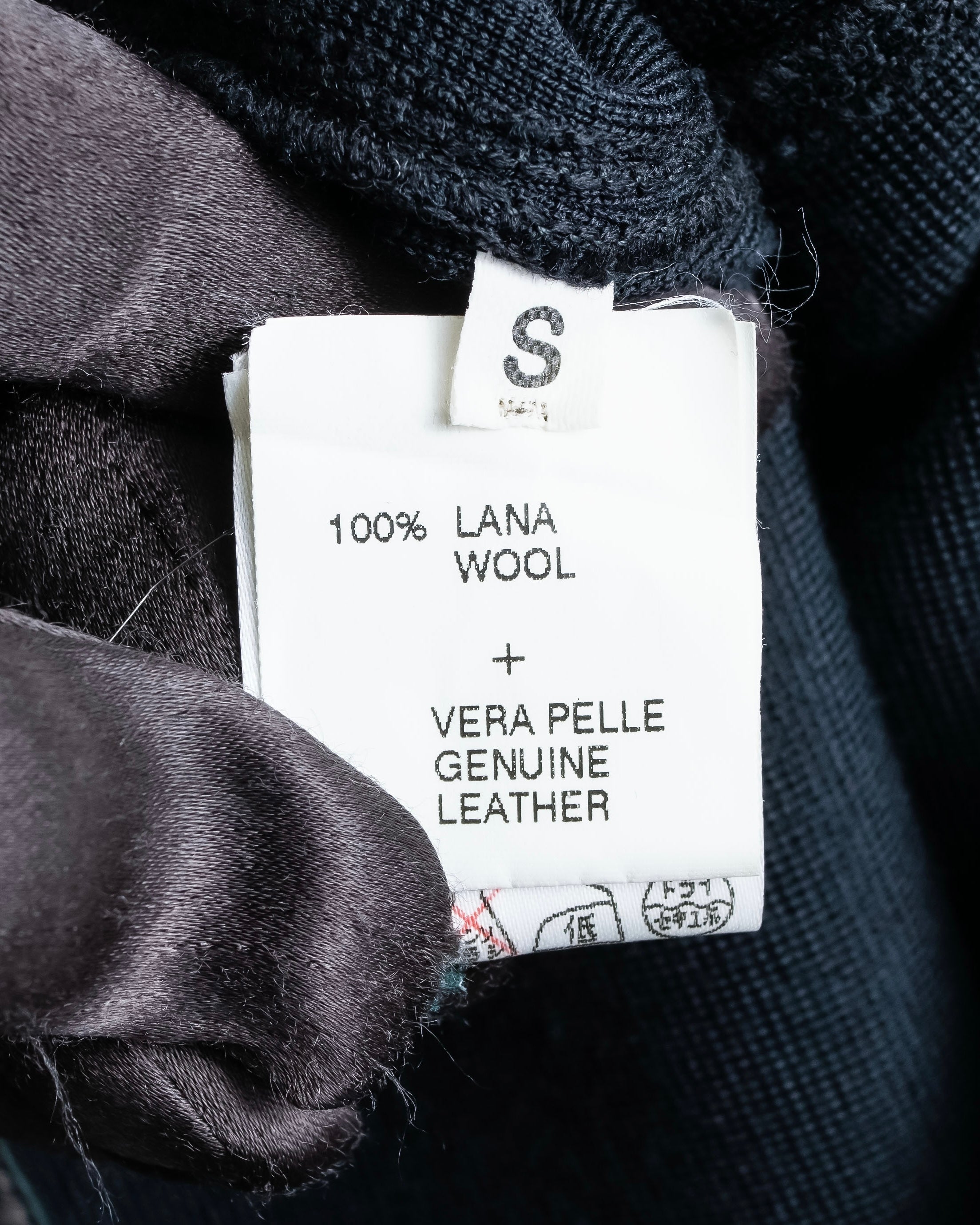 "GUCCI" Leather piping design box sleeve T-shirt