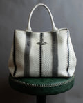 "Vivienne Westwood" Monotone python leather handbag