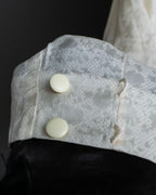 "Christian Dior" Shiny off-white shirt