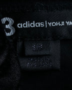 "Y-3" Asymmetrical three-stripes wrap dress