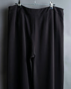 "GIORGIO ARMANI" Soft texture  brown wide slacks