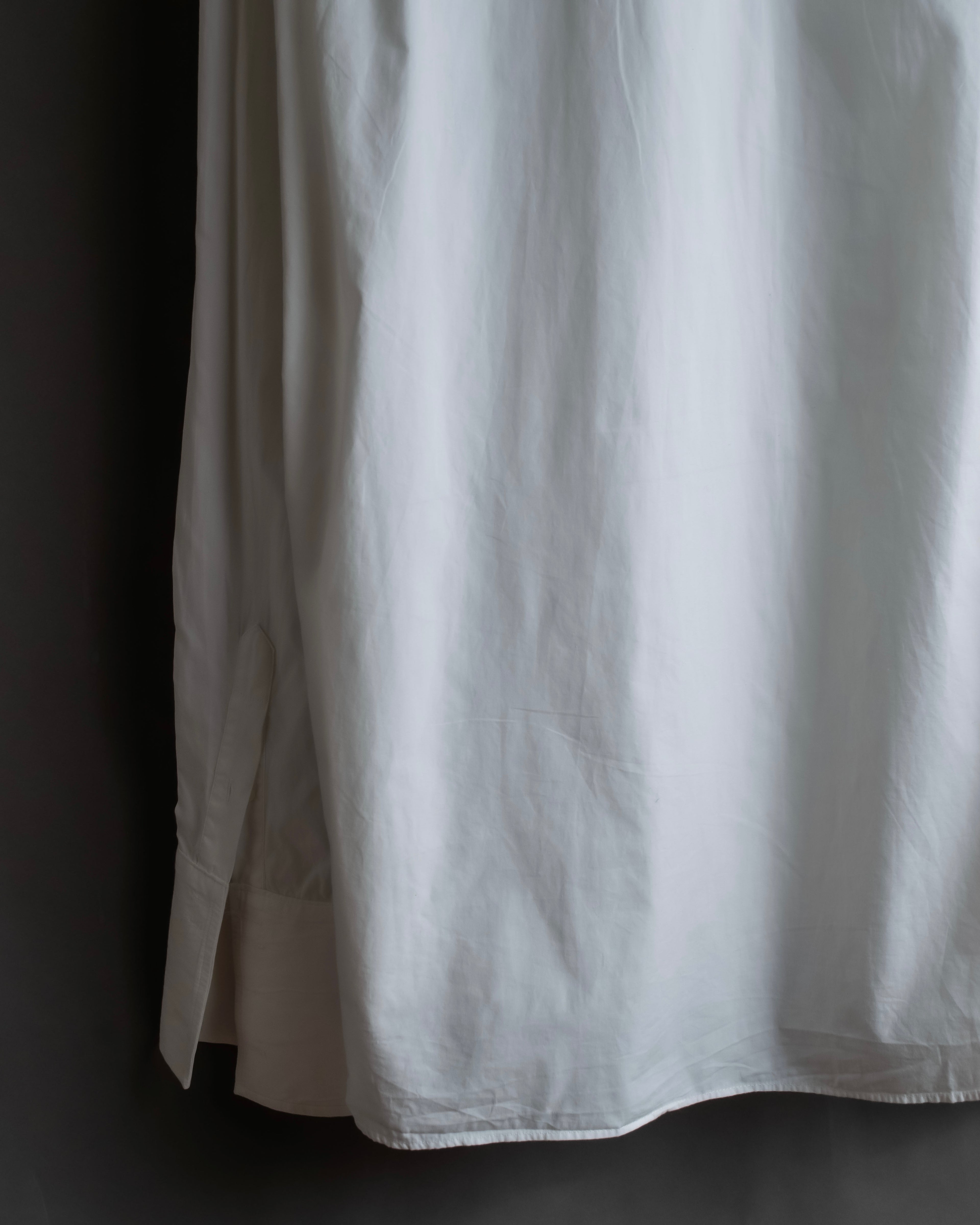 "Christian Dior" Pintuck design wide spread collar dress shirt