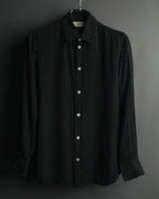 "CELINE" 2010's-2020's Polka dot viscose long sleeve shirt