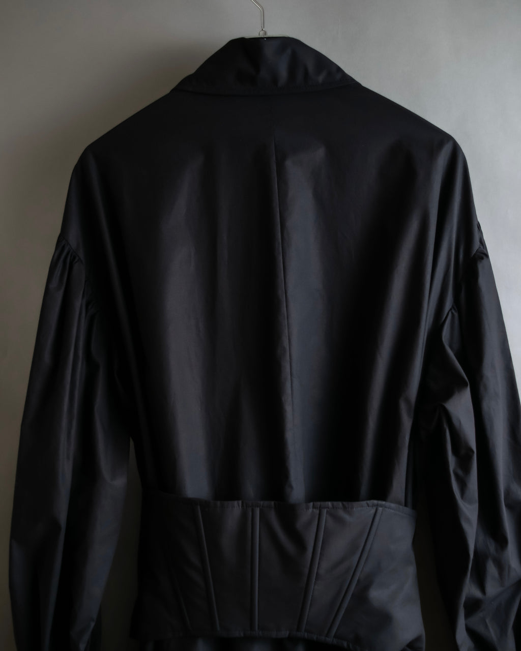 "KIMHĒKIM" Bondage corset belt design shirt dress