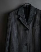 "Acne Studios" Antique design long striped coat