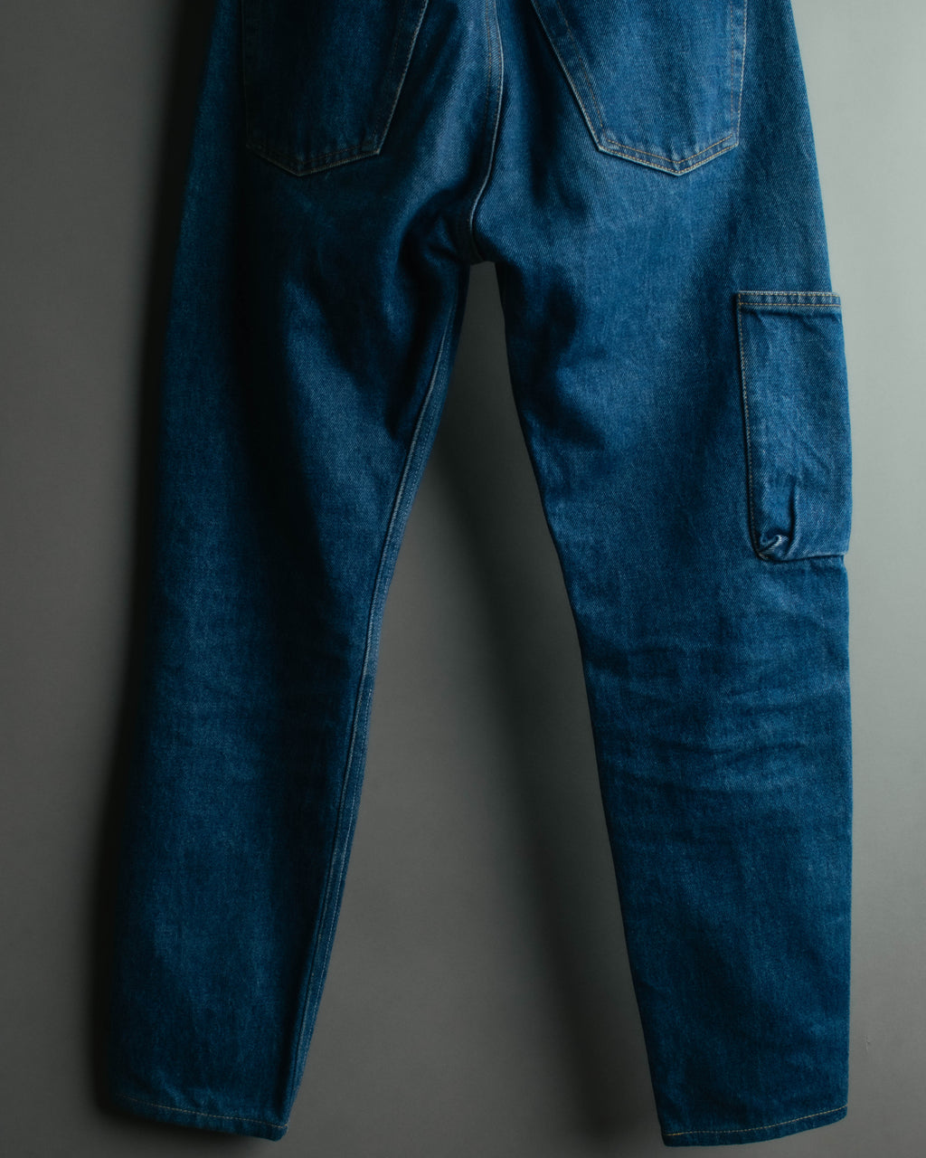 “Balenciaga” 2016-18’s tapered denim pants with neon back patch