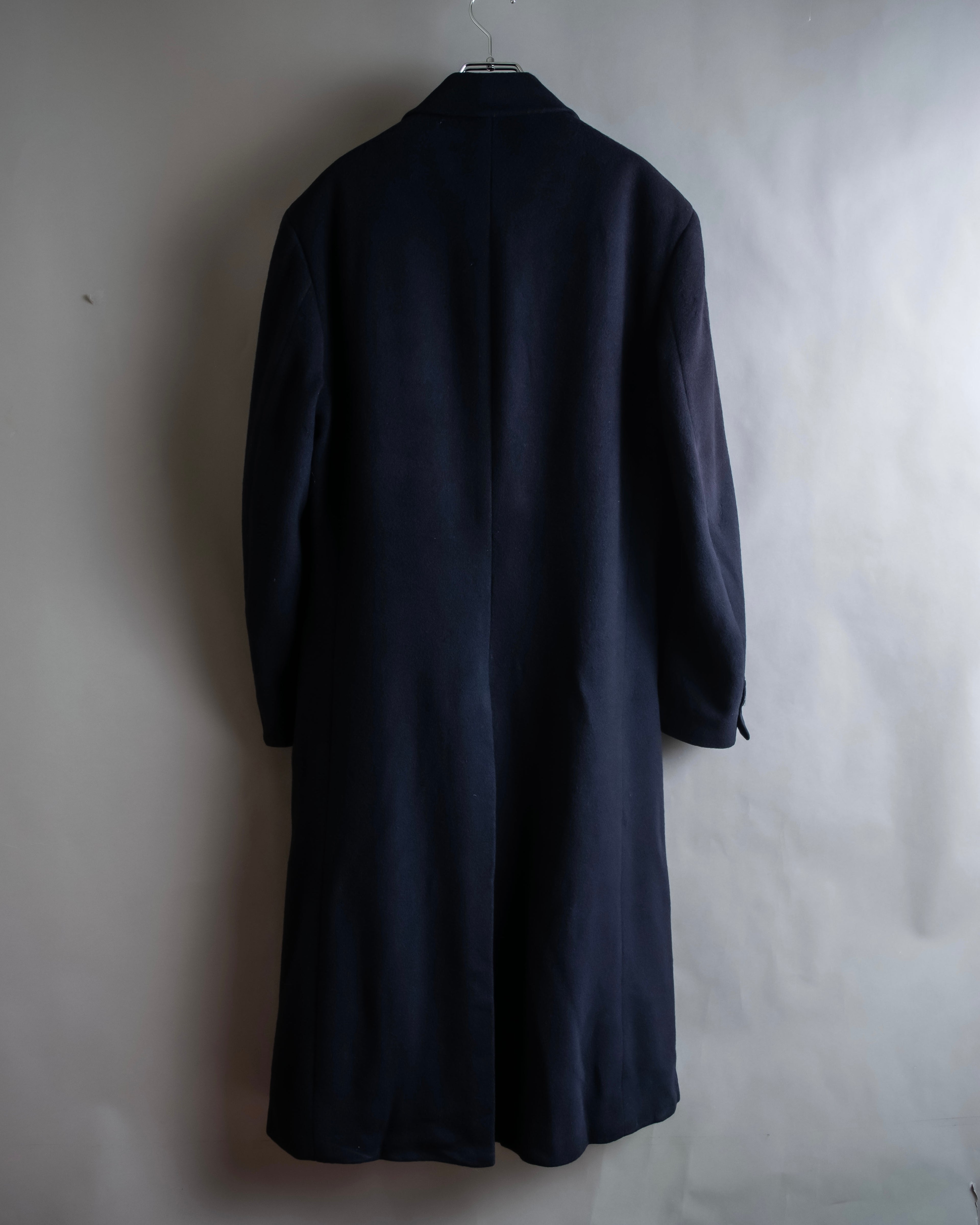 "Polo University Club by Ralph Lauren" Peaked dorapelle double-breasted wool chester coat