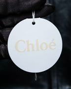 “Chloé” jewelry attached double ring necklace