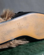 "GUCCI" GG logo design princetown loafers