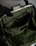 "Salvatore Ferragamo" Draping design lace-up detail leather bag