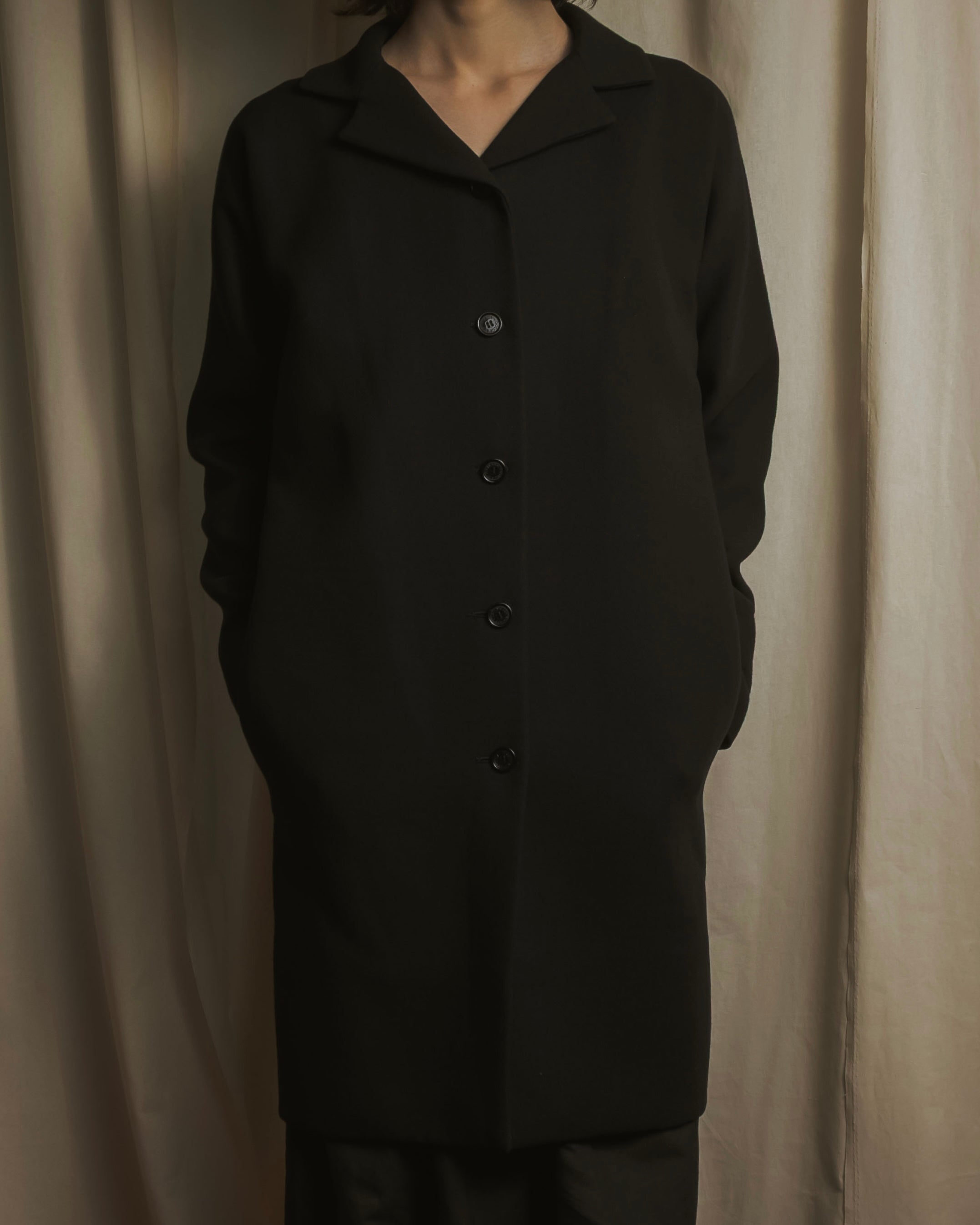 "Dolce & Gabbana" 90’s-00’s Minimal tailoring wool coat