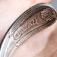 "CASAMOUA" Vintage silver folk motif bangle