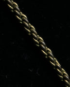 "Christian Dior" Logo engraved oval top motif gold necklace