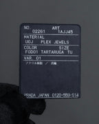 -MOOD Christmas Collections-
"PRADA" Miuccia Prada design tortoiseshell architectural bangle