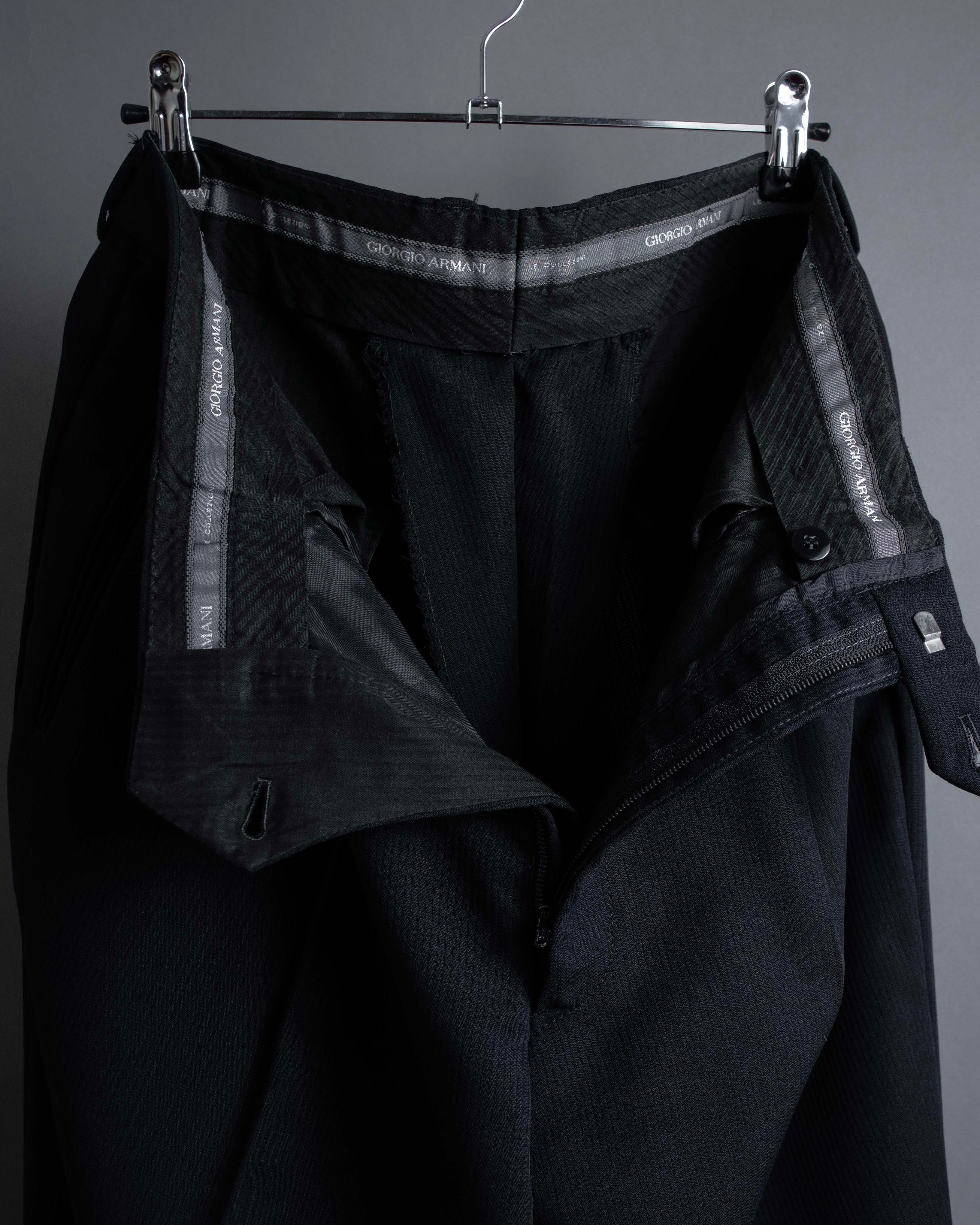 "GIORGIO ARMANI" LE COLLEZIONI line shadow stripe pattern set up