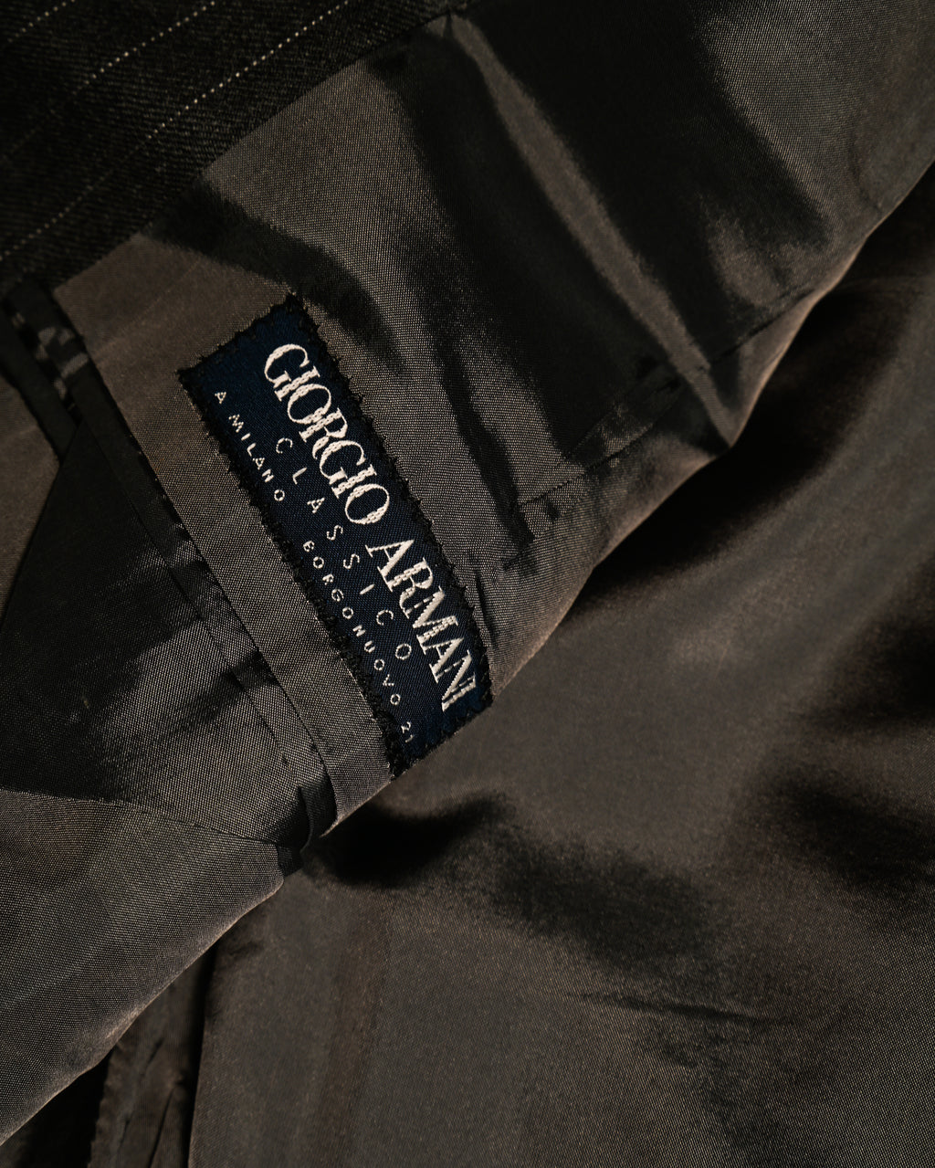 GIORGIO ARMANI / Oversized Pinstripe Set-Up Gray