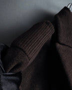 "VALENTINO" Shaped silhouette mocha brown chester coat