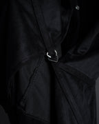 "PRADA" Wrap flap design micro suede jacket