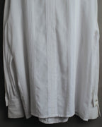-SPECIAL- “Christian Dior” 90’s-00’s pleated bib dress shirt