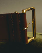 "Miu Miu" 2020's Sculptural wide leather belt