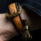 "BOTTEGA VENETA" Python switch design leather bracelet