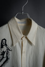 "PRADA" 22SS Sea fable motif print oversized shirt