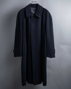 "BURBERRYS" High density wool stand collar coat