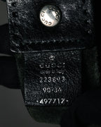 "GUCCI" 90’s-00’s Horsebit buckle leather belt