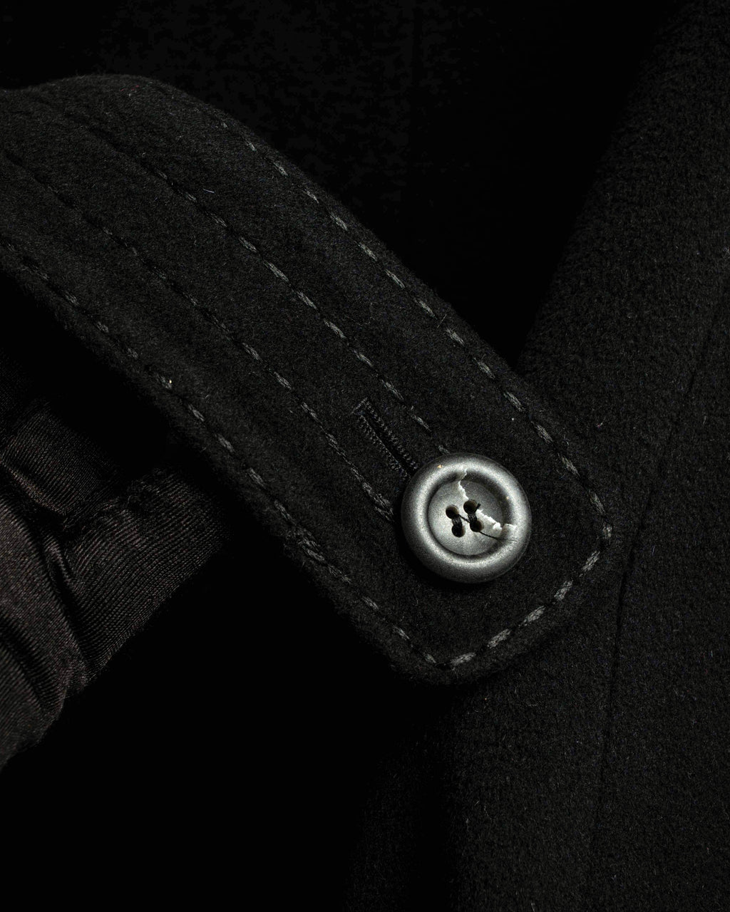 "Max Mara" Stitch design draping chester coat