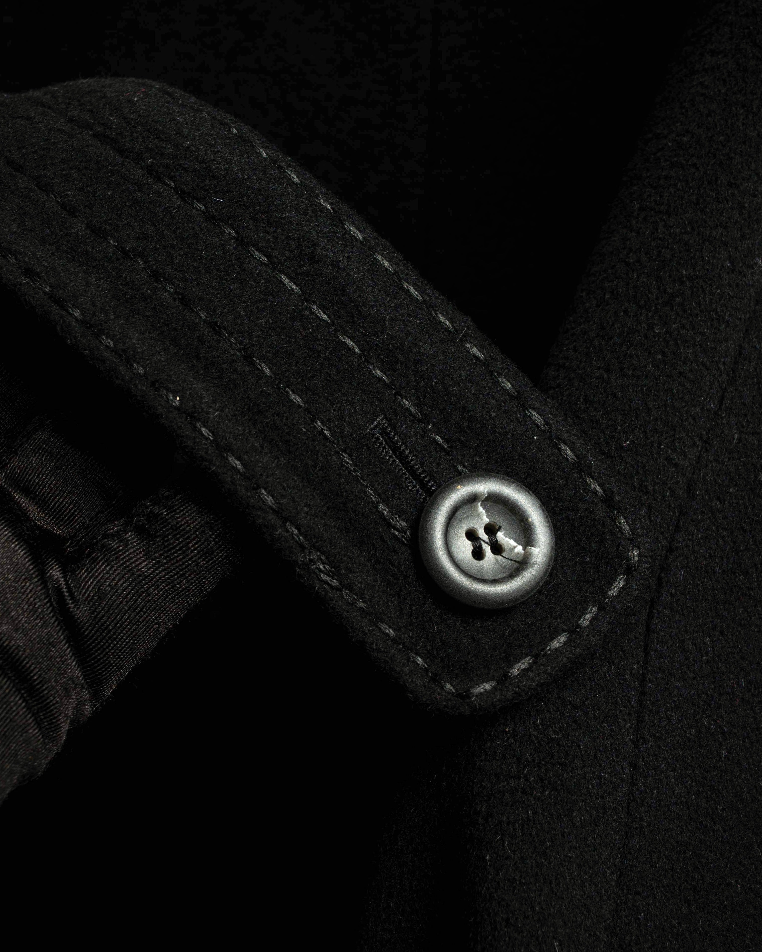 "Max Mara" Stitch design draping chester coat